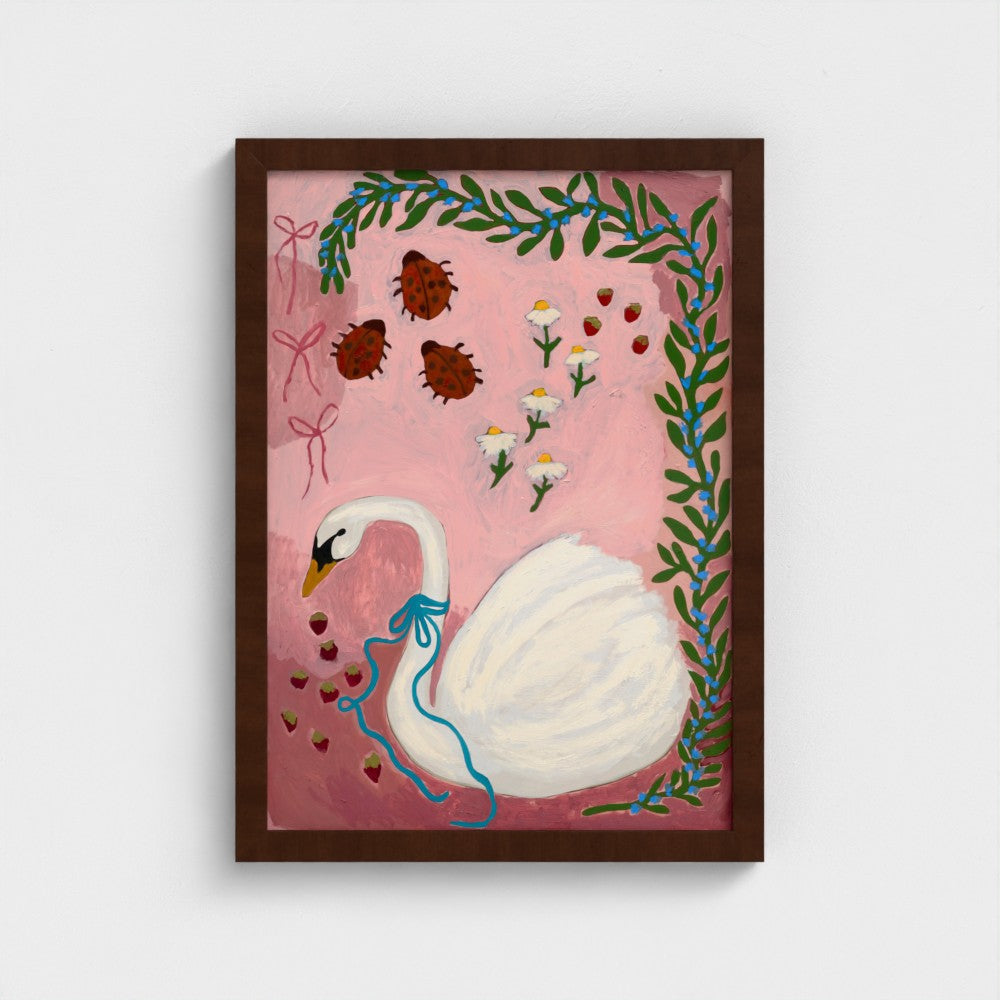 Sweetberry Swan on Paper