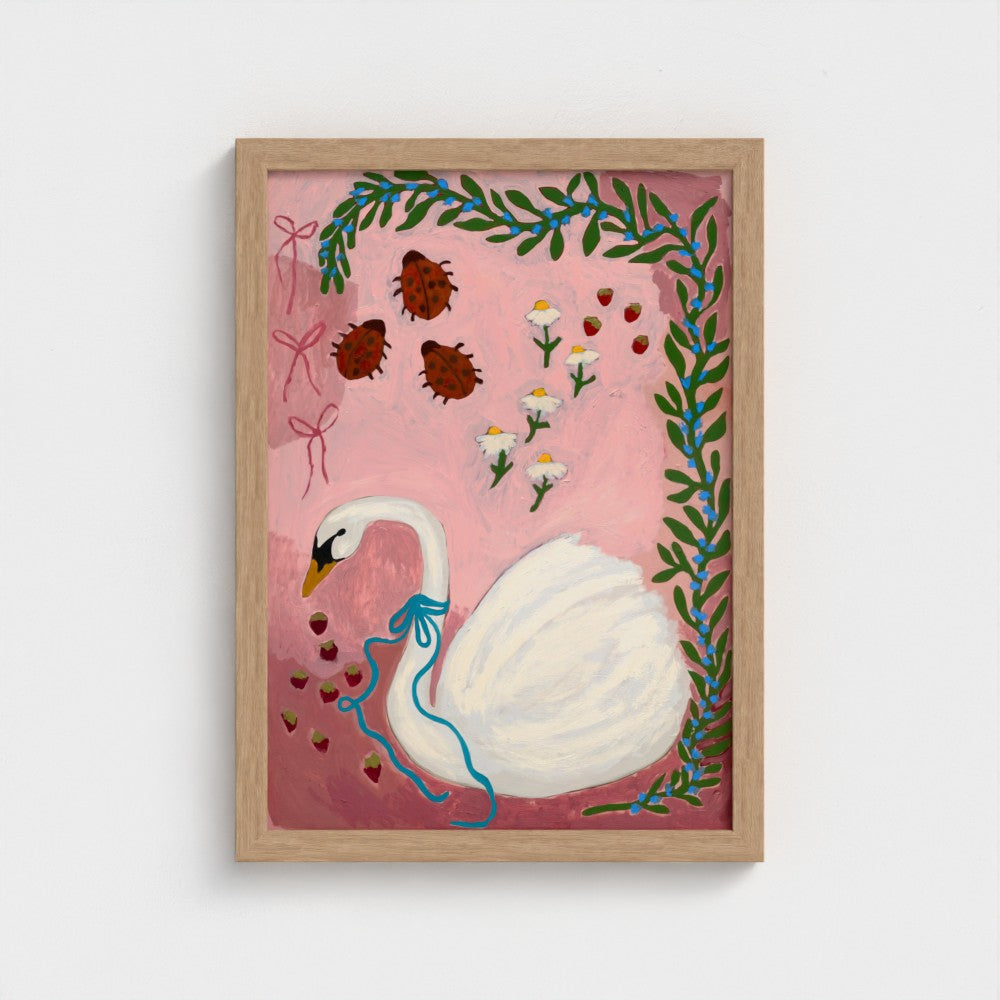 Sweetberry Swan on Paper