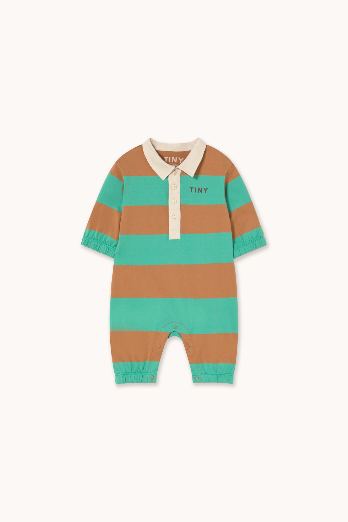 Stripes Polo One Piece - Emerald
