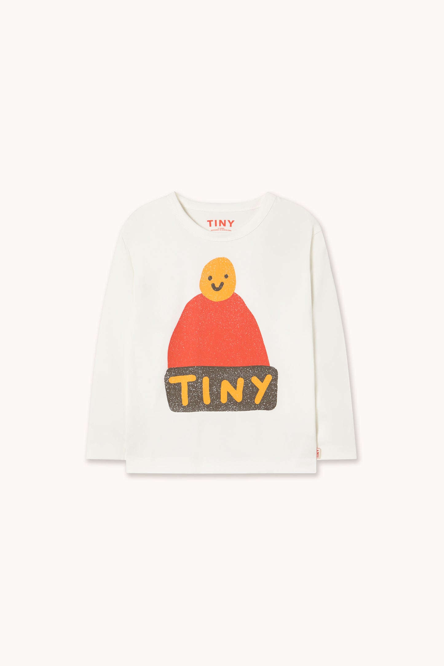 Beanie Graphic Sleeve Tee - Off White