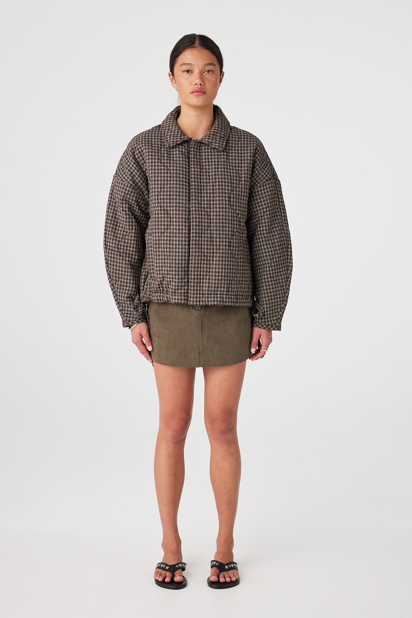 Matteo Jacket - Espresso Check