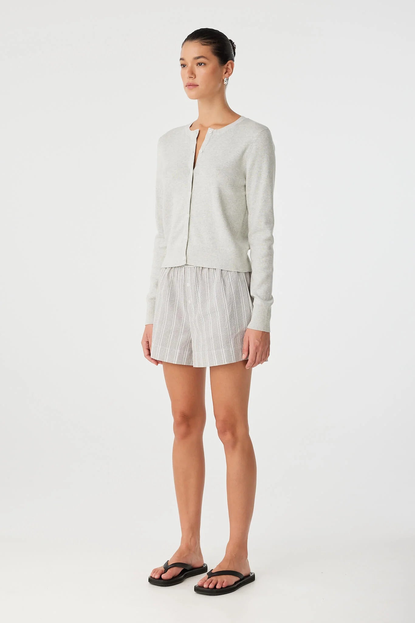 Flynn Cardigan - Grey Marle