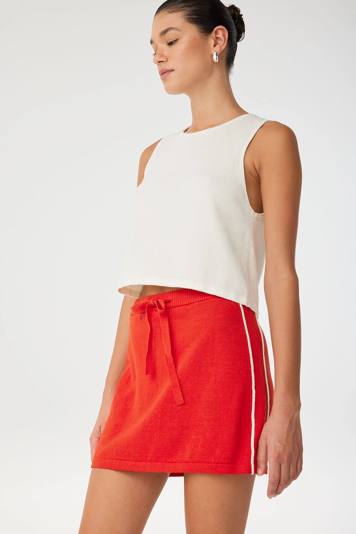 Pippa Mini Skirt - Cherry Red