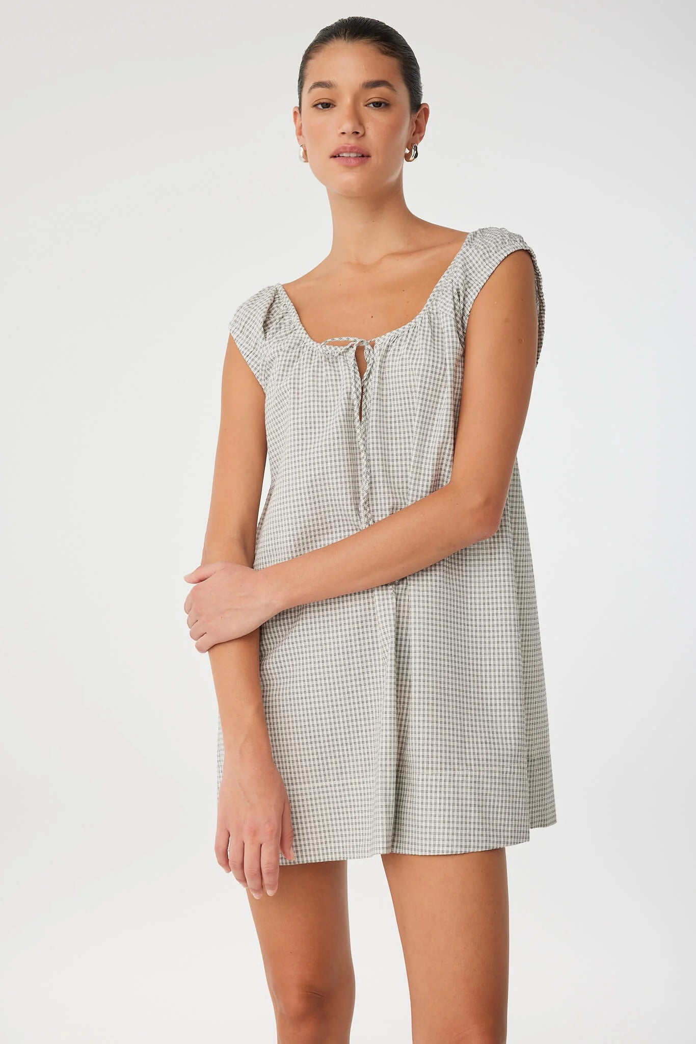 Chloe Mini Dress - Black Check