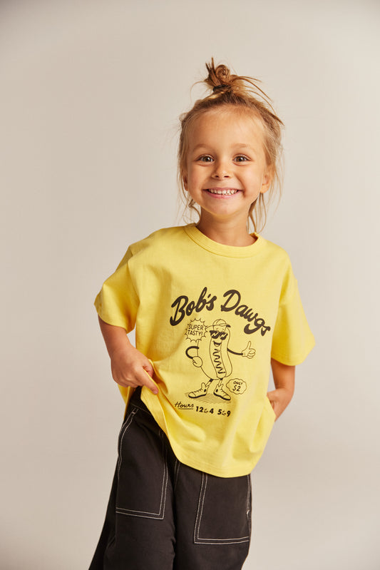 Bob's Dawgs Tee - yellow