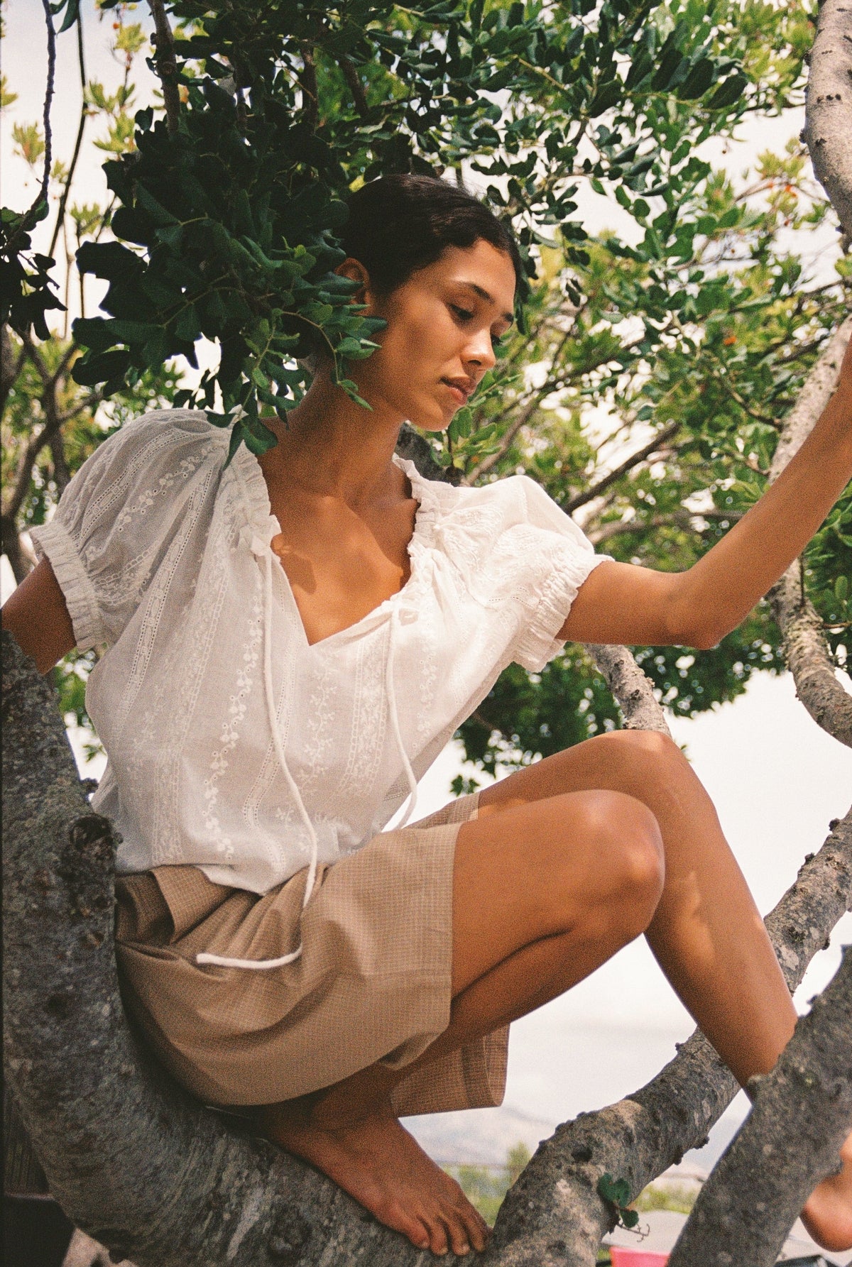 Jasmine Blouse - Blanc