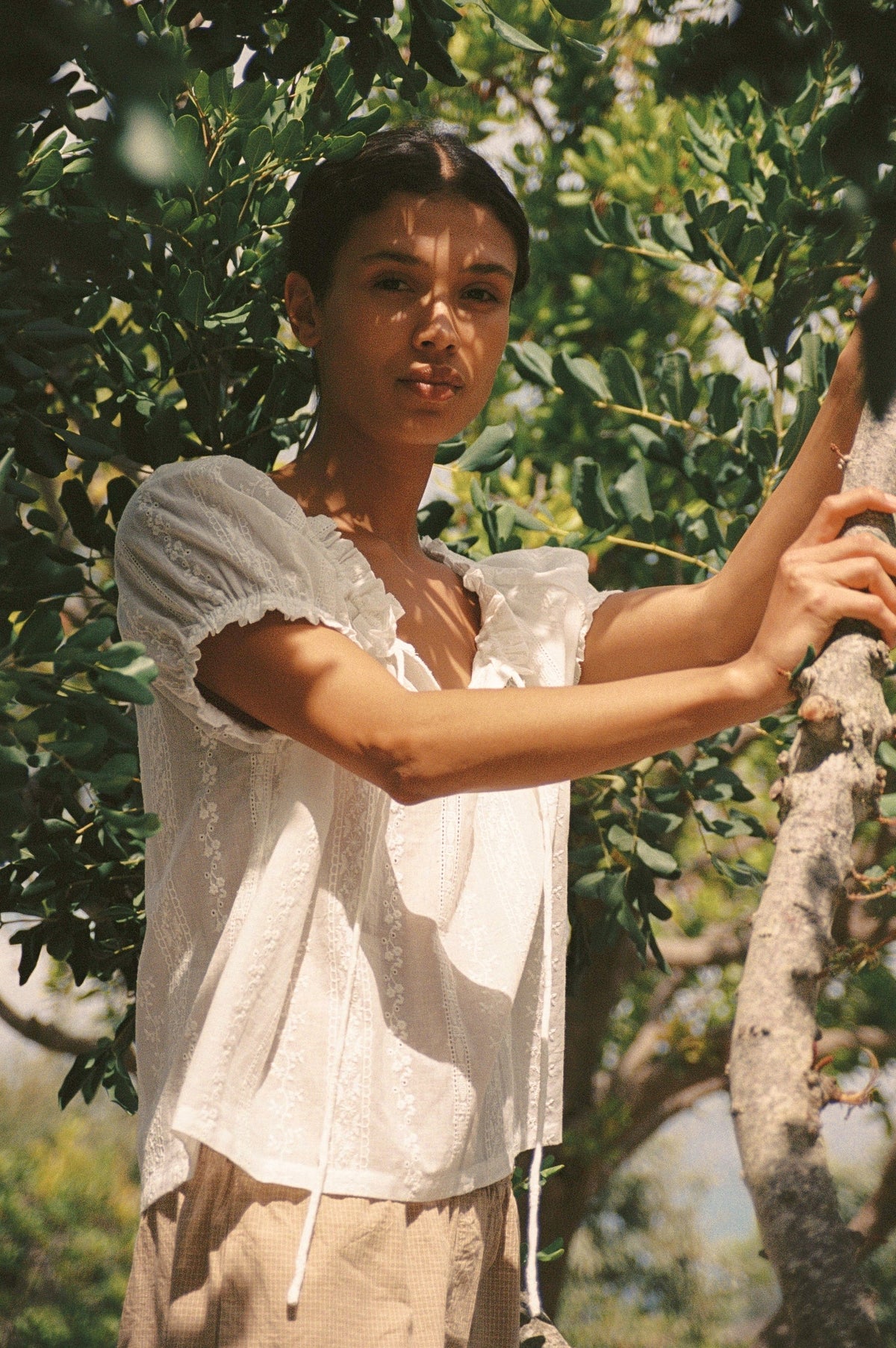 Jasmine Blouse - Blanc