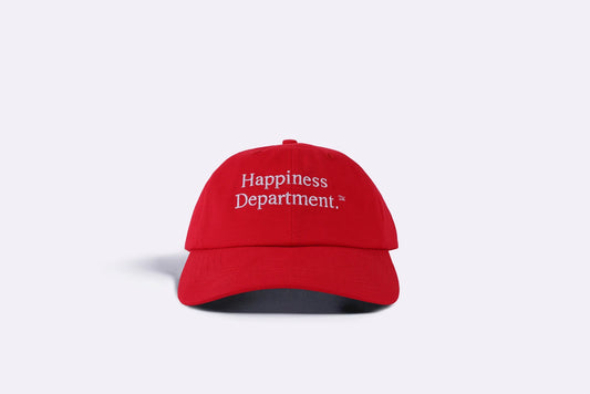 Happiness Dept. Dad Cap - Red
