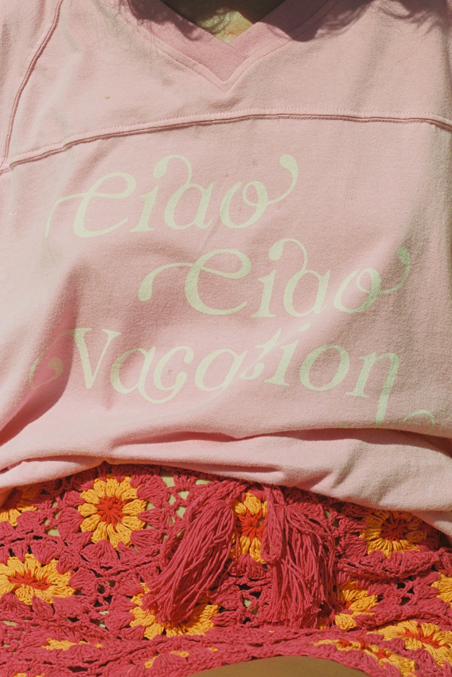 Sakura Vacay Crop Tee