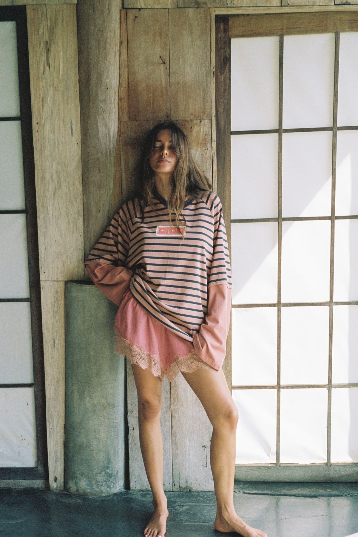 Double Trouble LS TEE