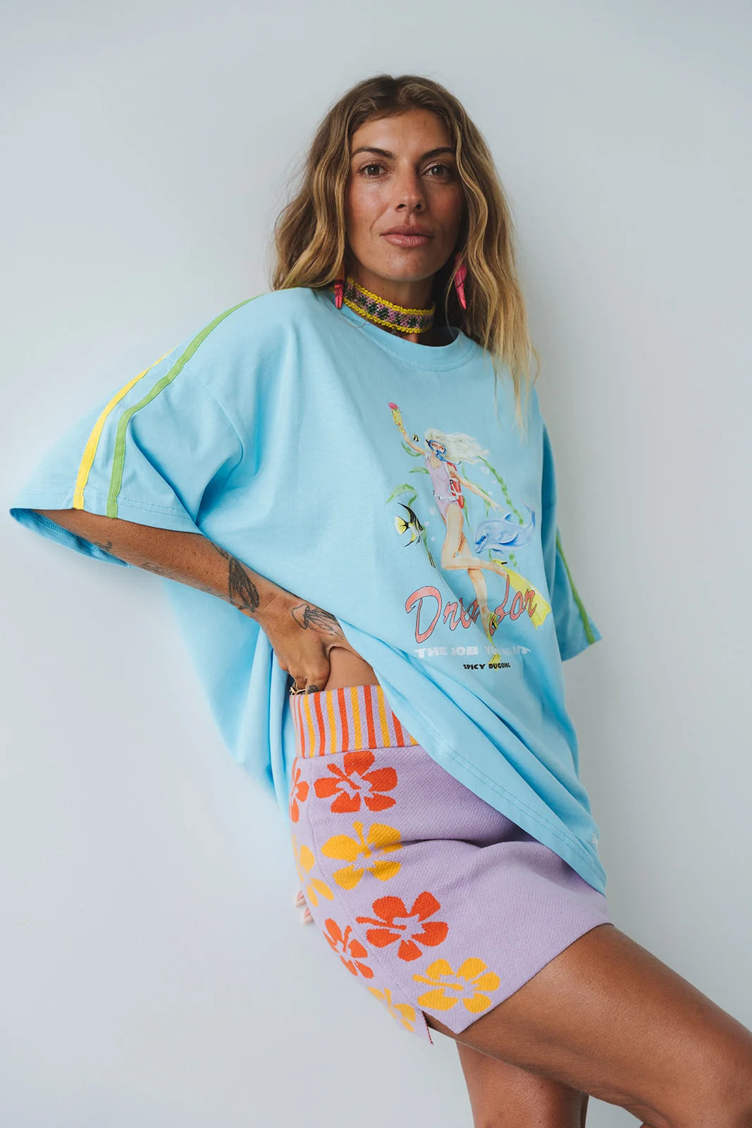 Dress For The Job You Want Tee - Blue