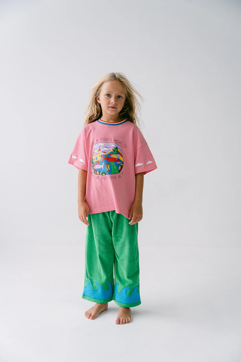 Fish World Tee - Pink
