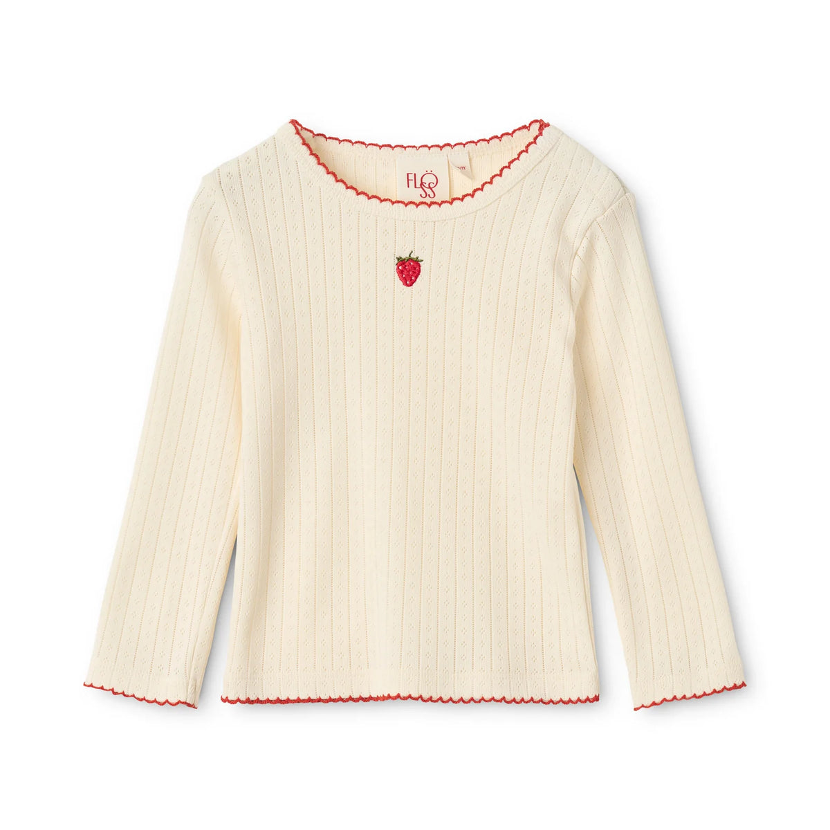 Flora Pointelle Blouse - Gentle Cream
