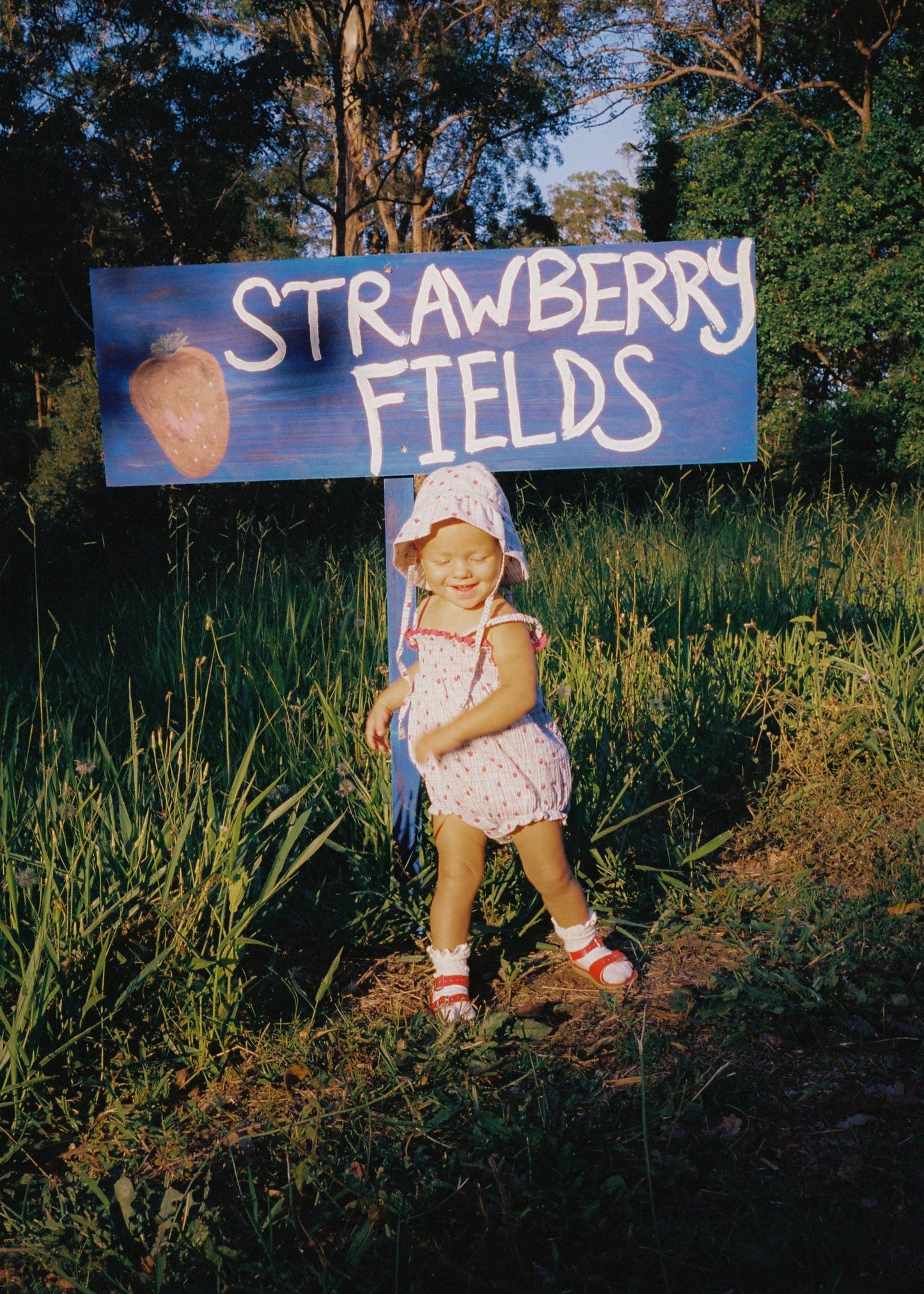 Lottie Romper - Strawberry Check