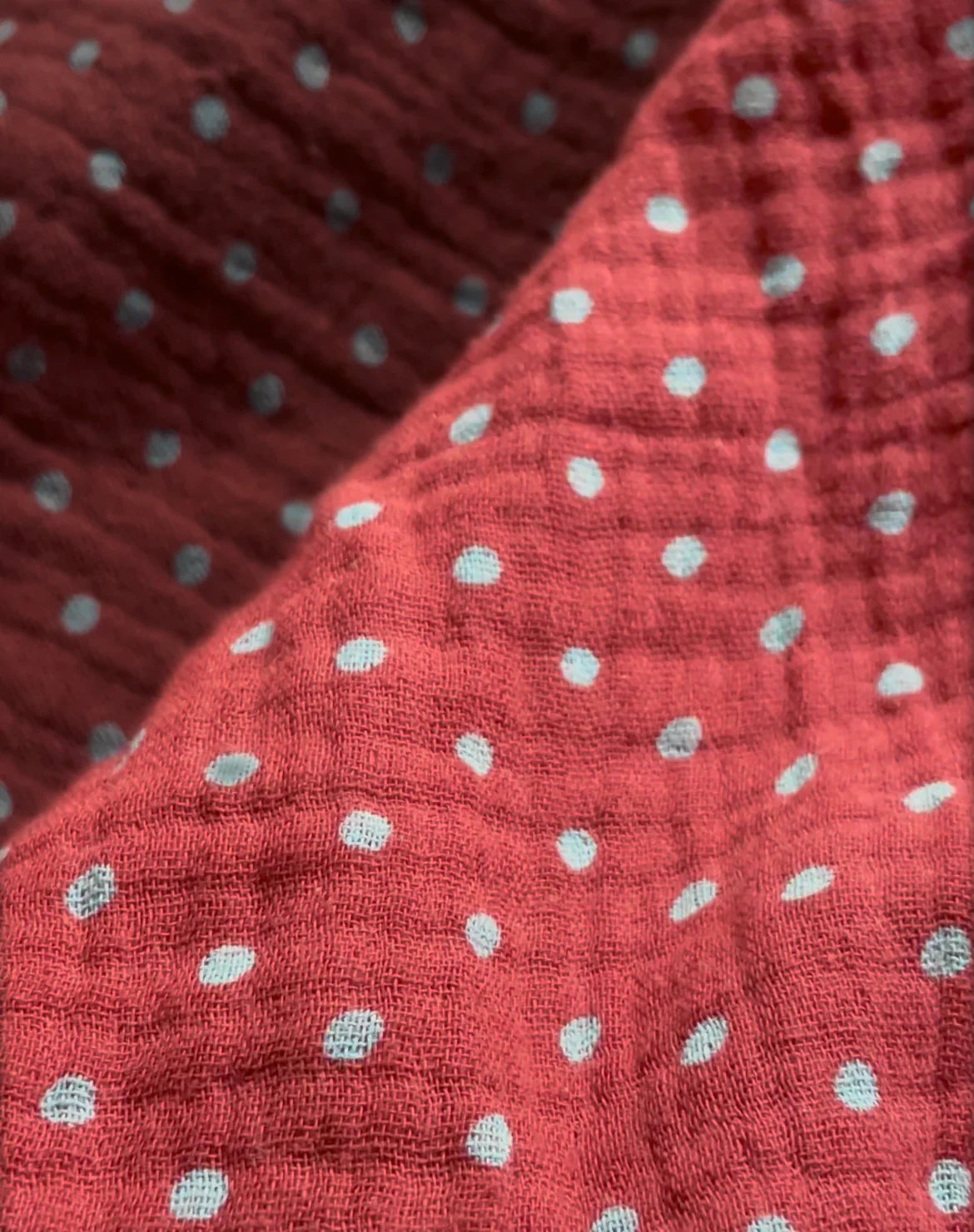 The Juno Mini - Chocolate & Baby Blue Polka Dots
