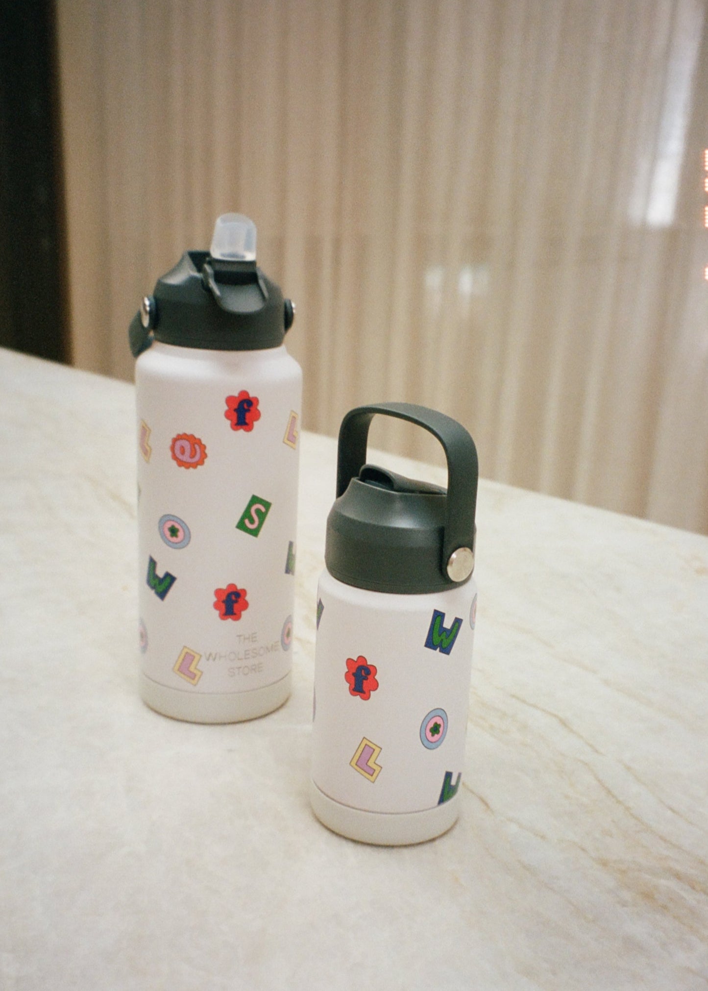 Insulated Drink Bottle - Alphabet 32oz