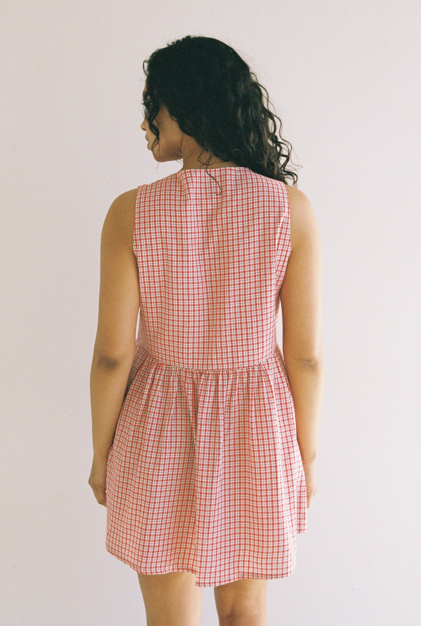 Hunter Mini Dress - Red Check