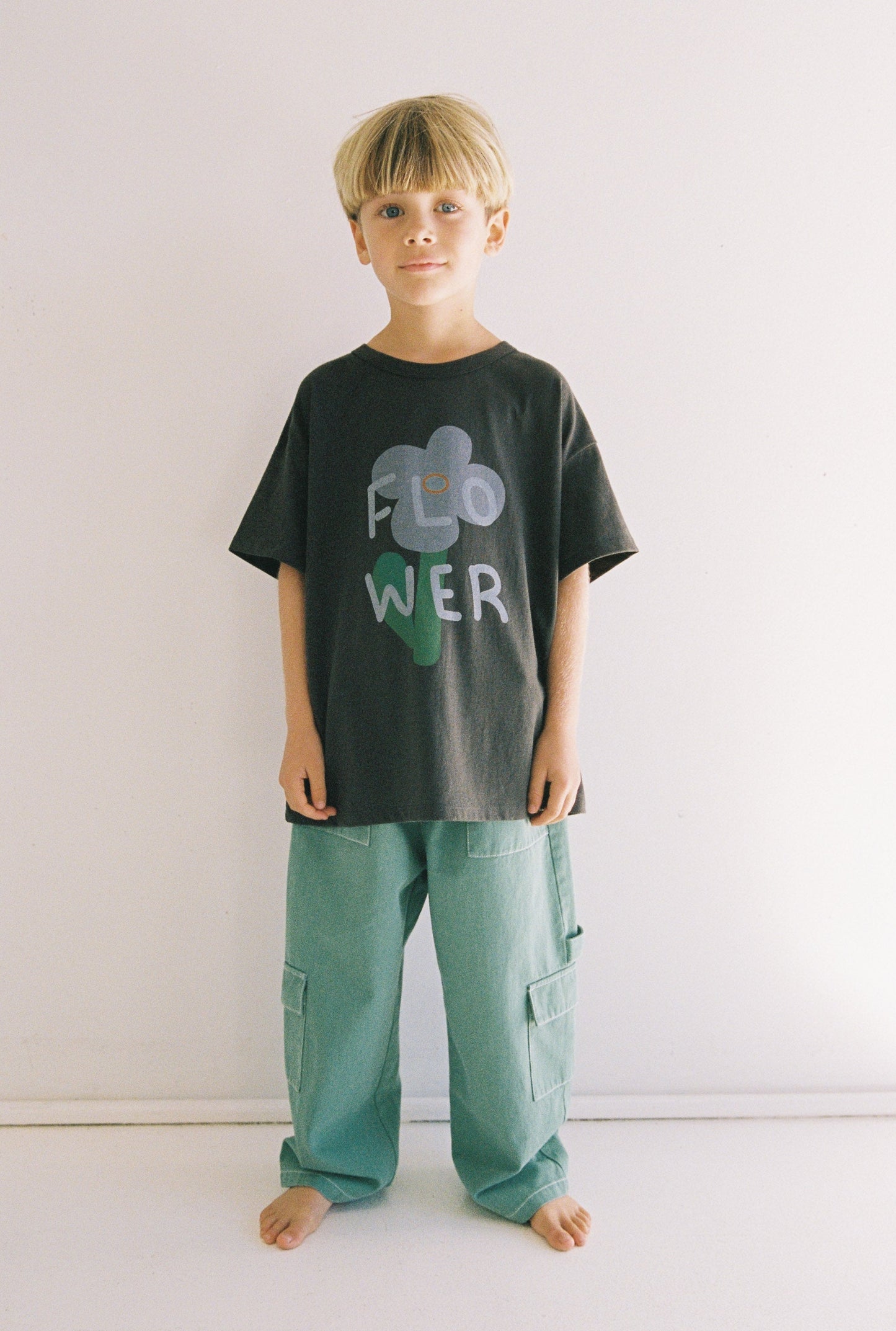 JNR Blossom Tee - Washed Black