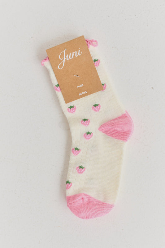 Berry Socks - Strawberry