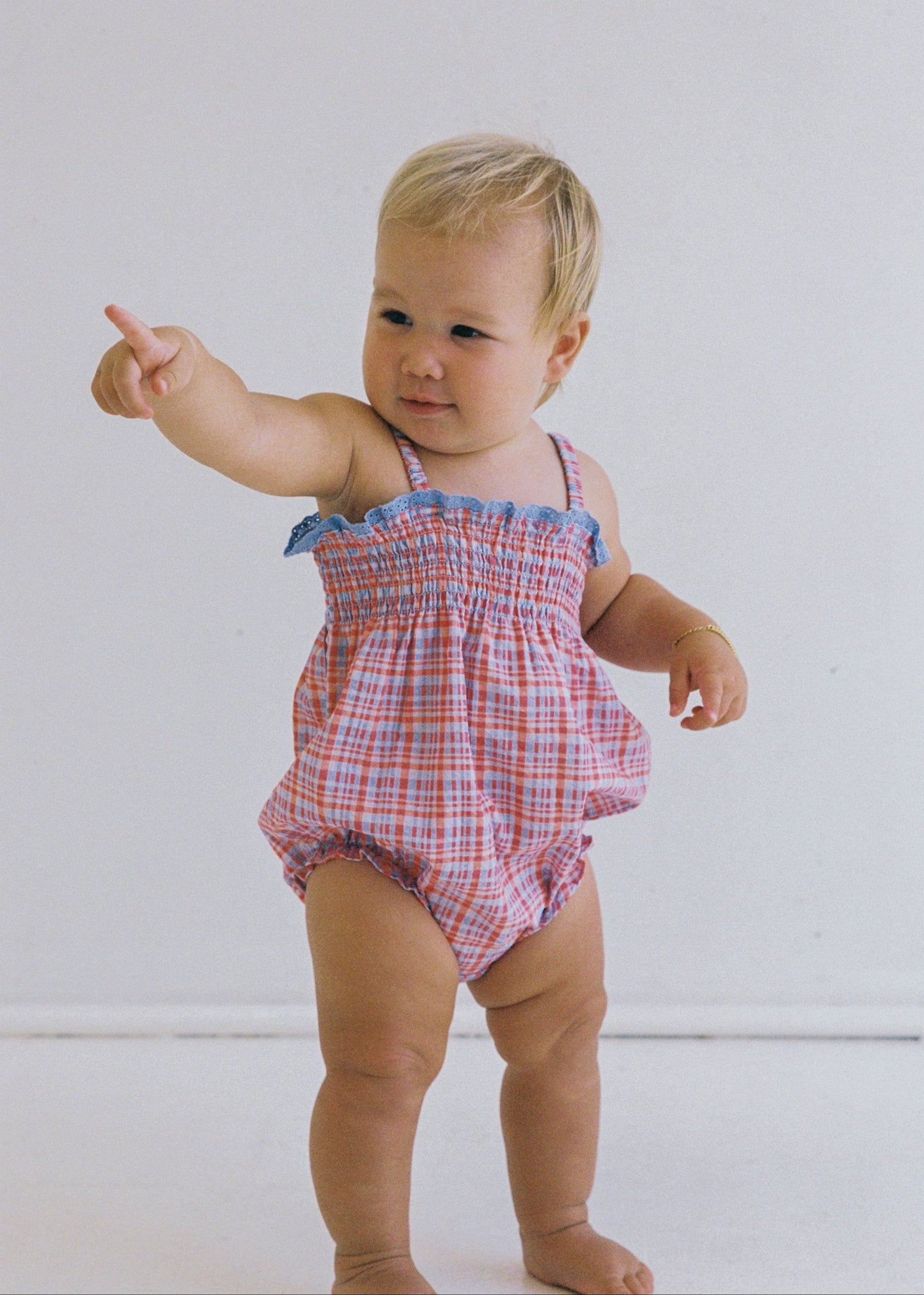 Lottie Romper - Picnic Check