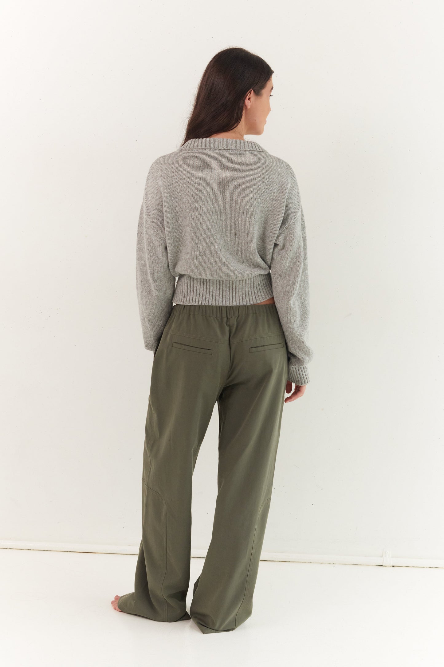 Kaia Zip Cardigan - Stone