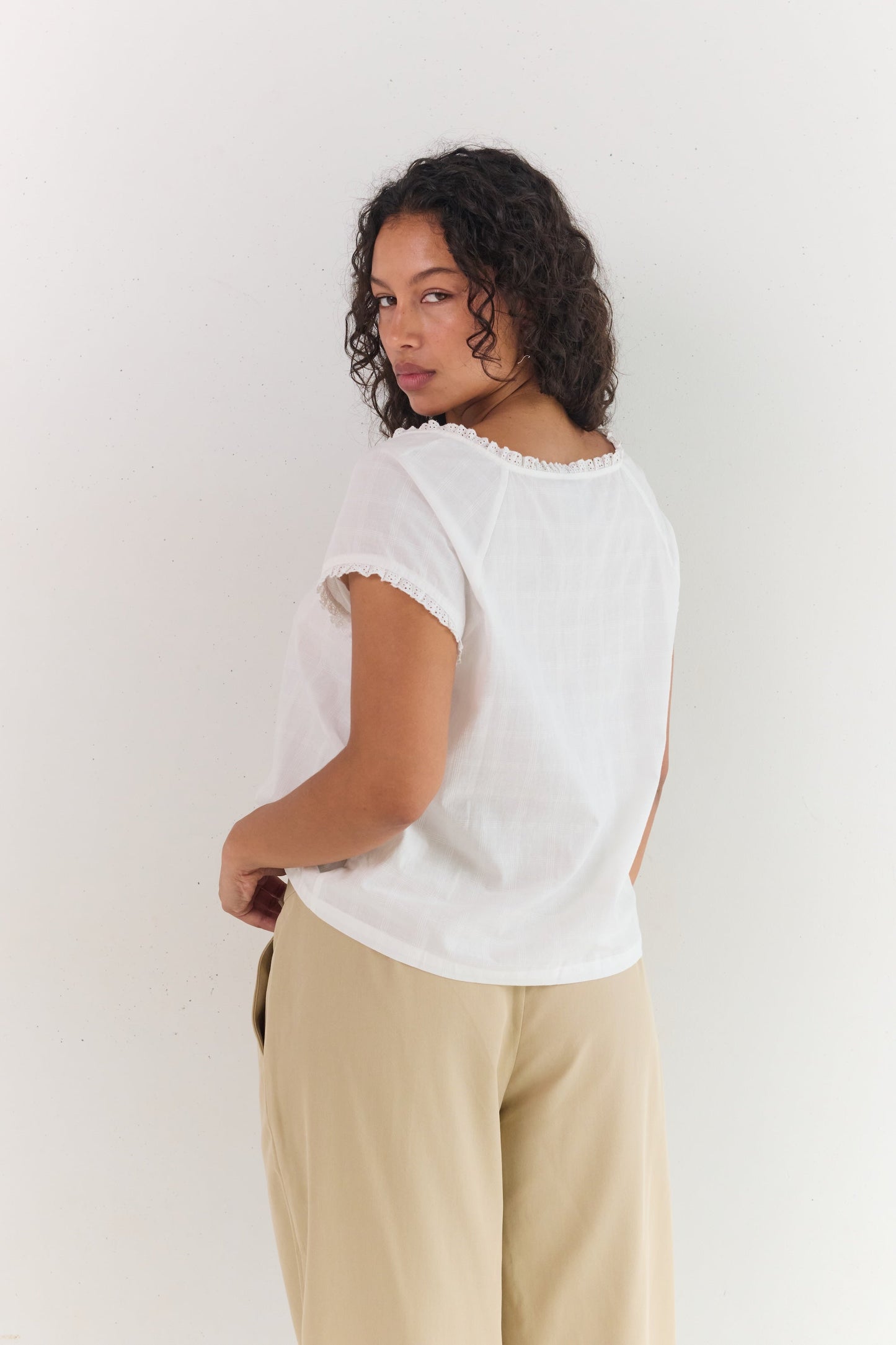 Amelia Blouse - Blanc