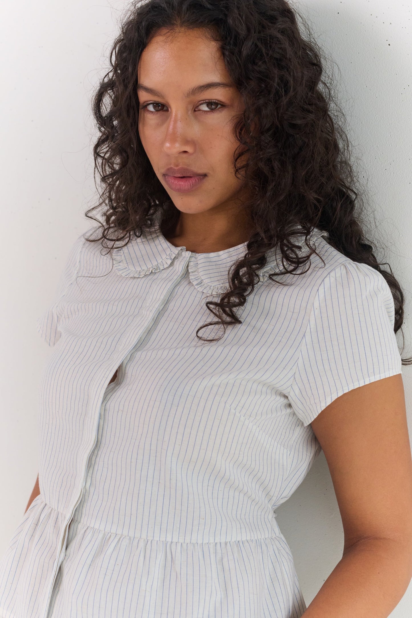 Emilie Blouse - Pinstripe