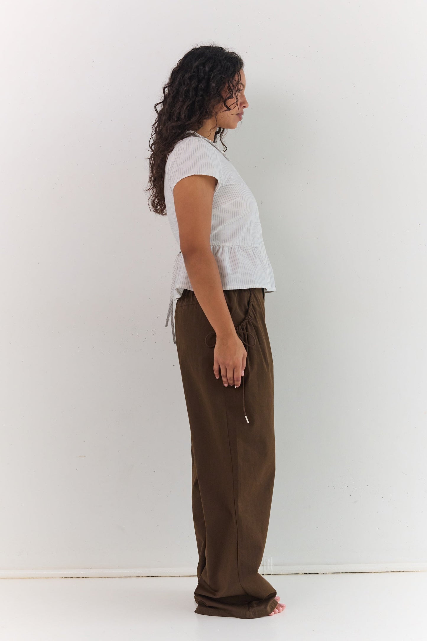 Emilie Blouse - Pinstripe