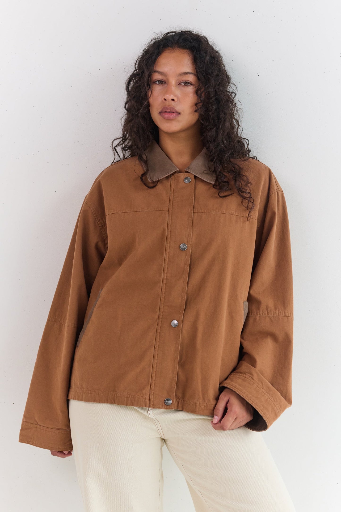 Addison Canvas Jacket - Camel