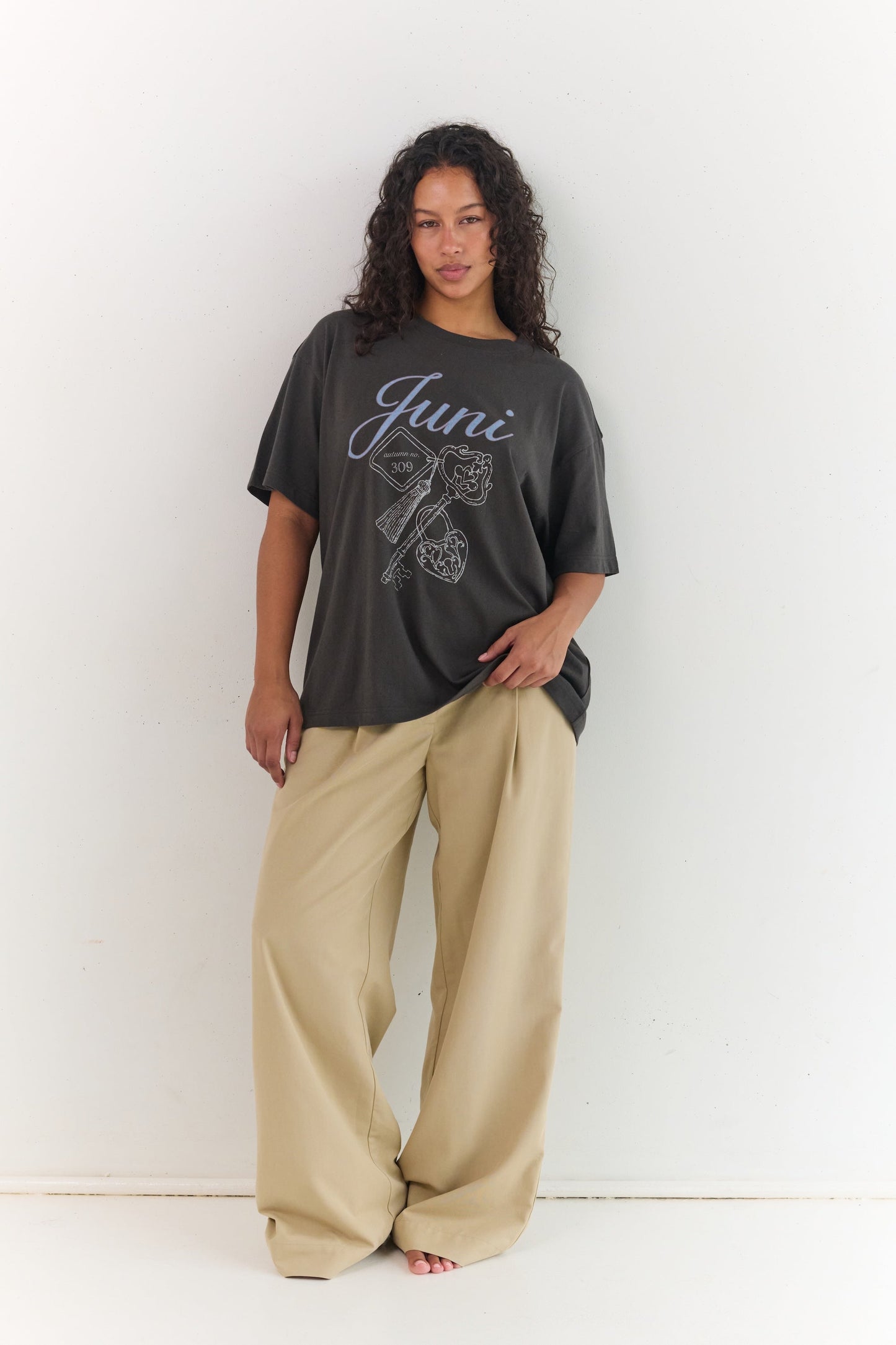 Lock Tee - Washed Black