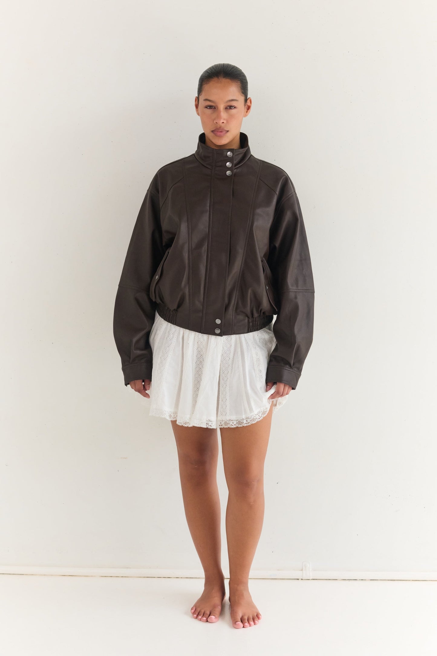 Tate Bomber Jacket - Espresso