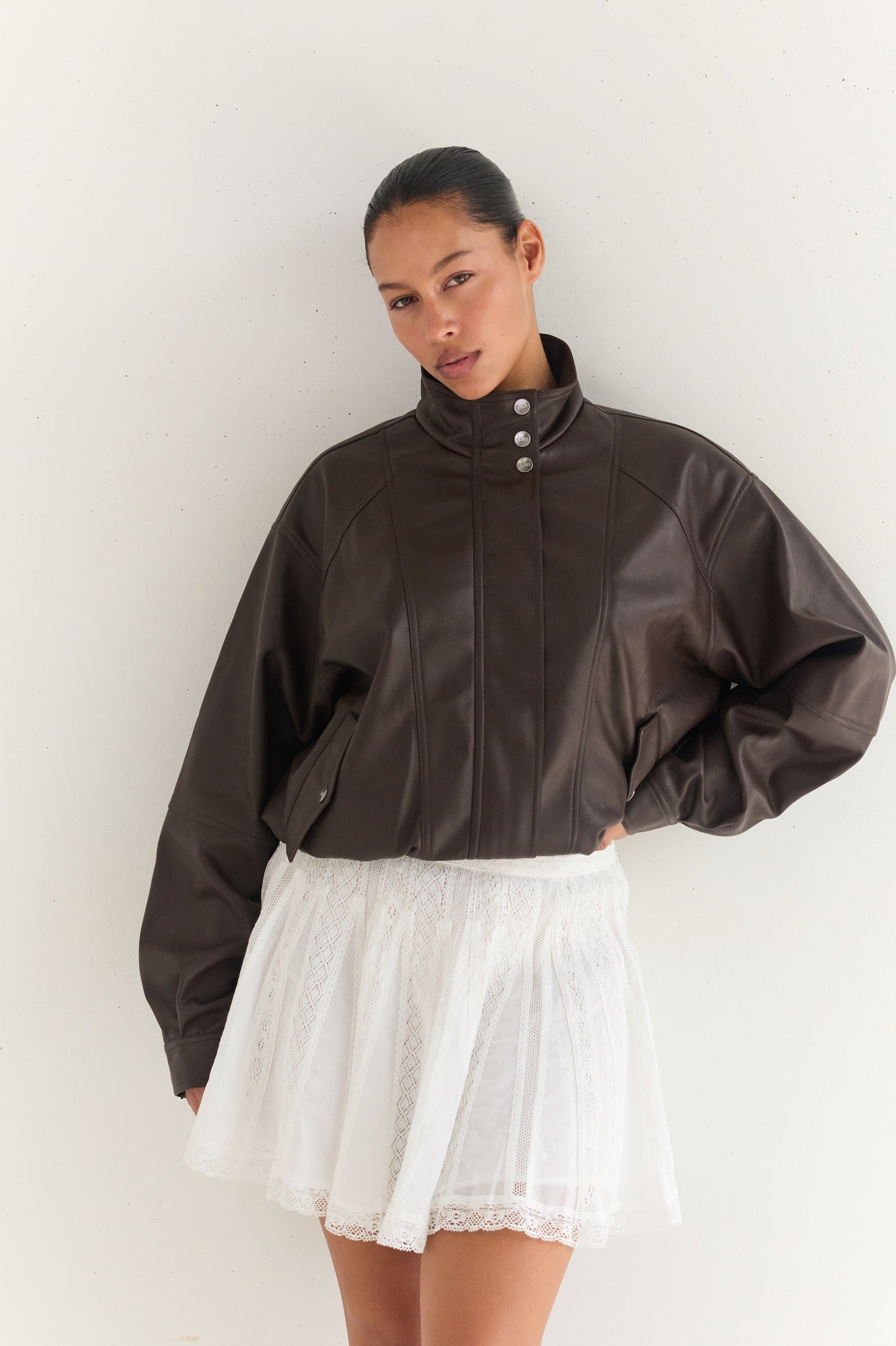Tate Bomber Jacket - Espresso