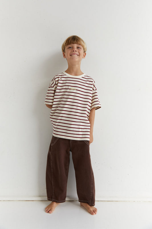 Zion Tee - Chilli Stripe