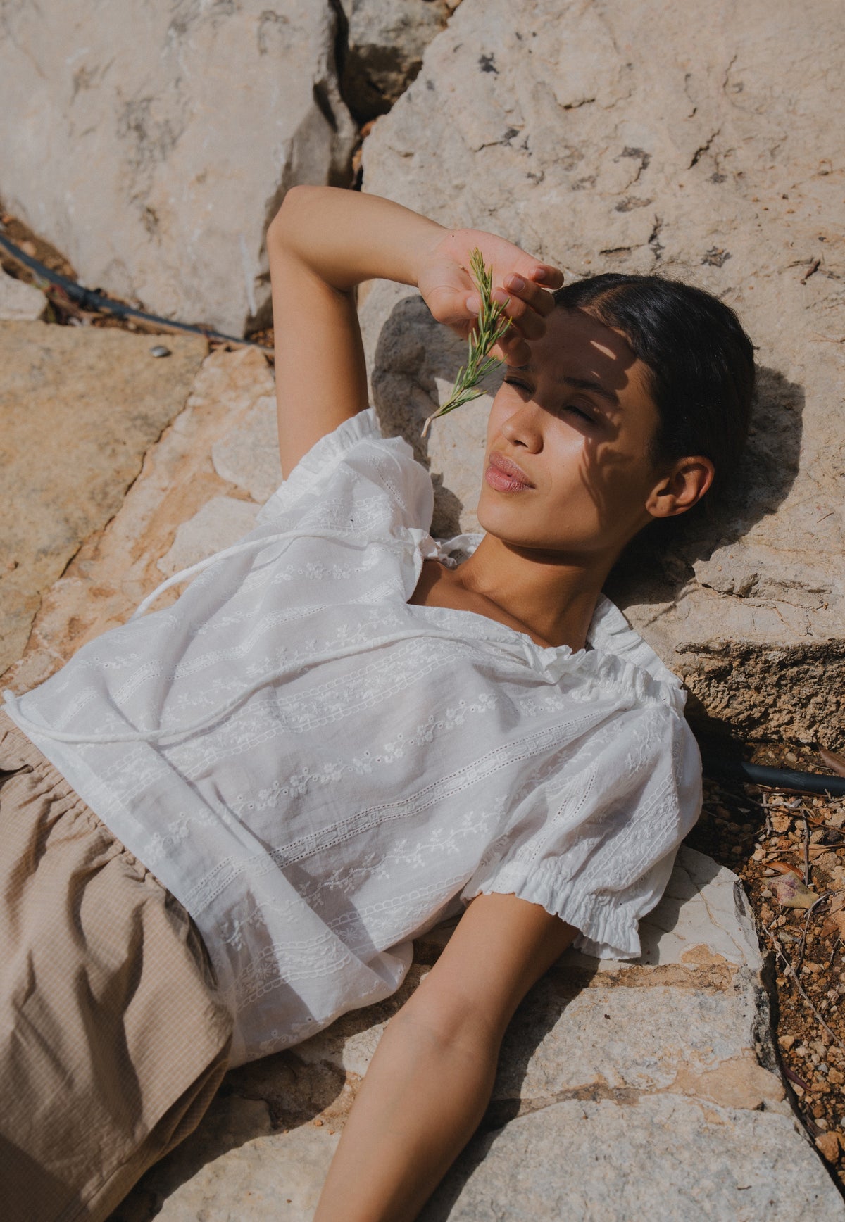 Jasmine Blouse - Blanc