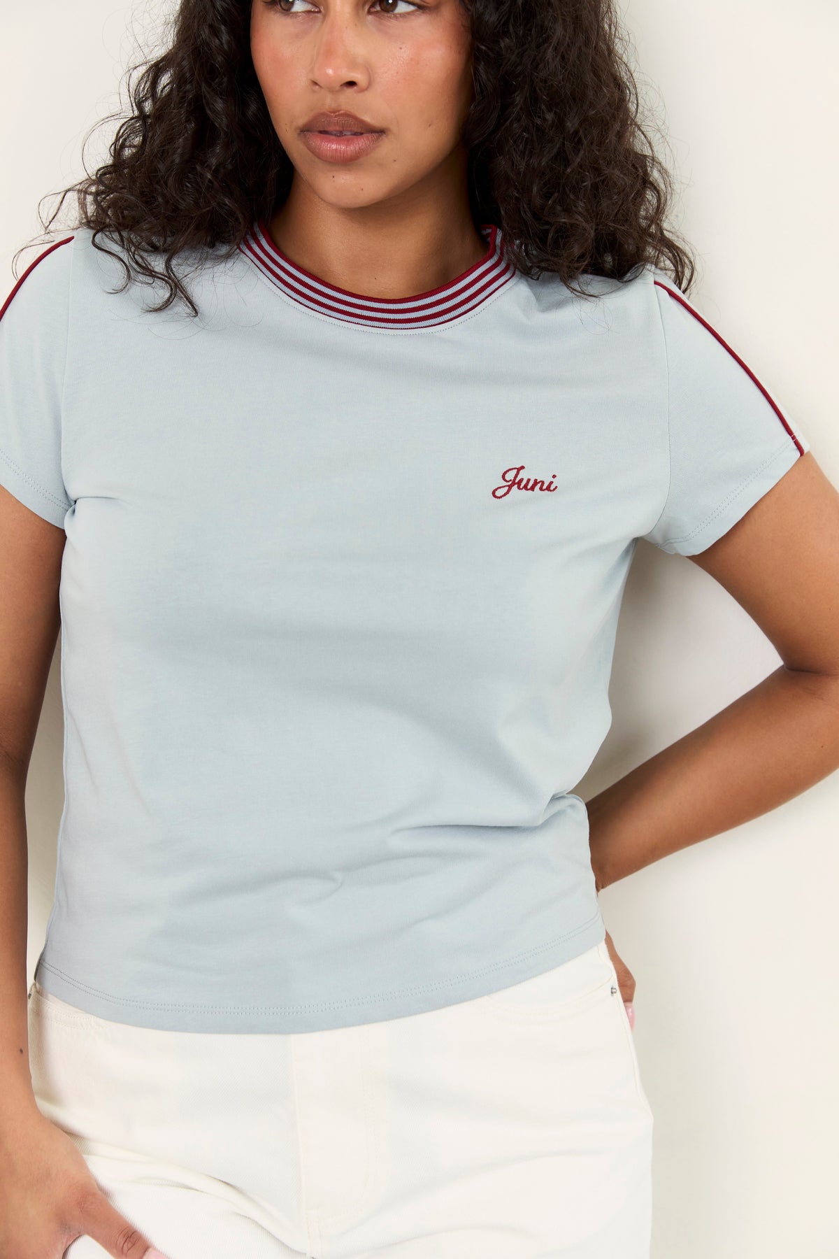 Baby Logo Tee - Stone Blue