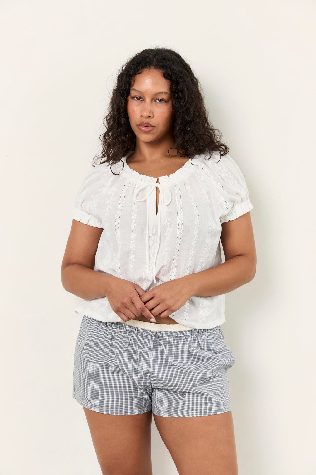 Jasmine Blouse - Blanc