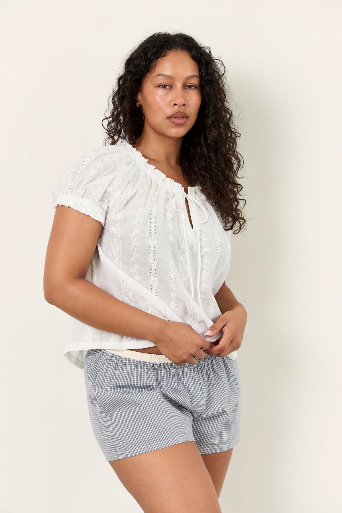Jasmine Blouse - Blanc
