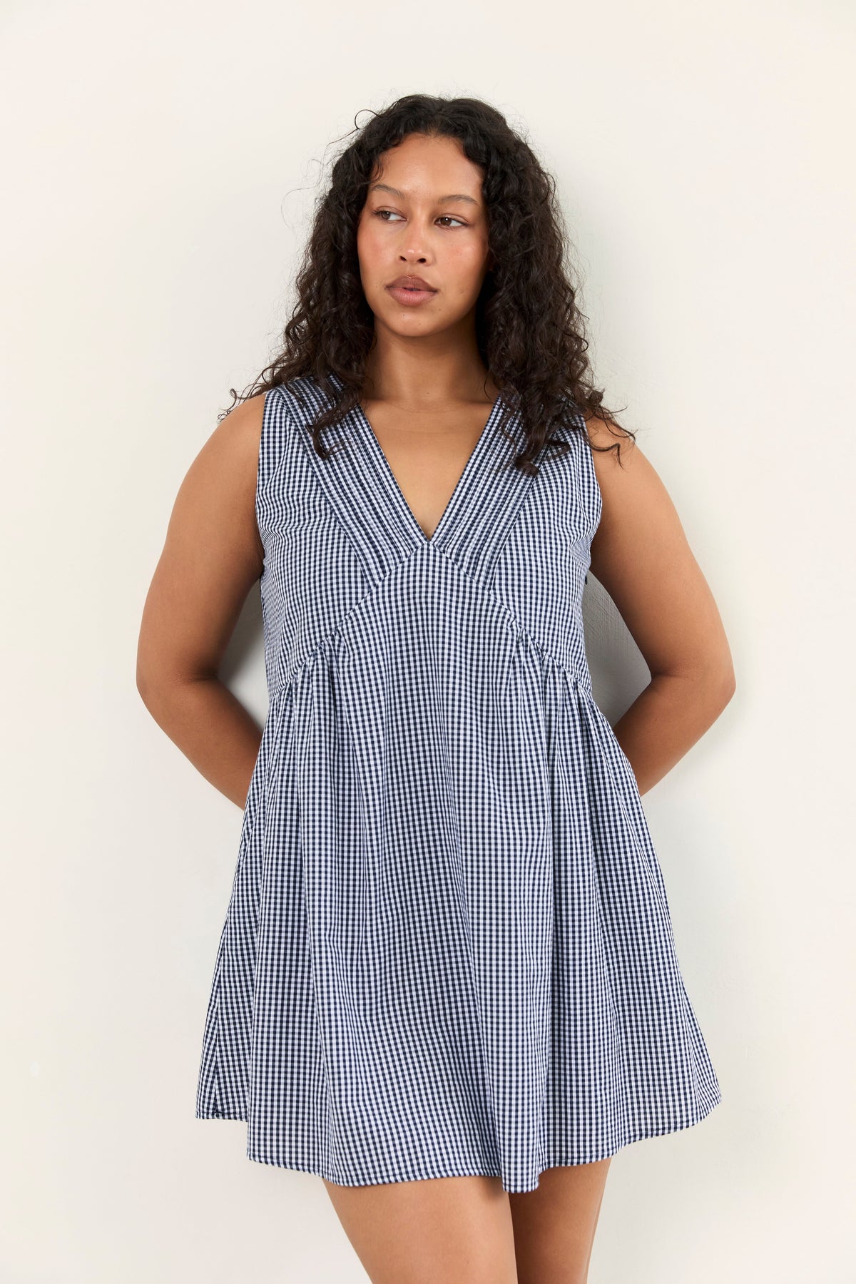 Hunter Mini Dress - Midnight Check