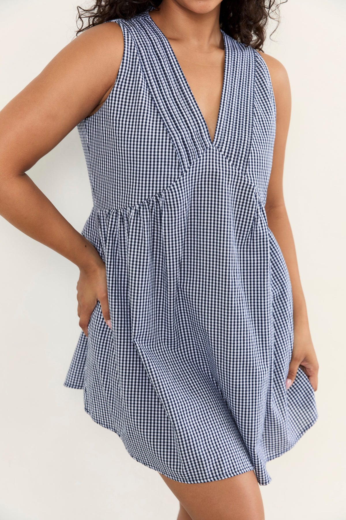 Hunter Mini Dress - Midnight Check