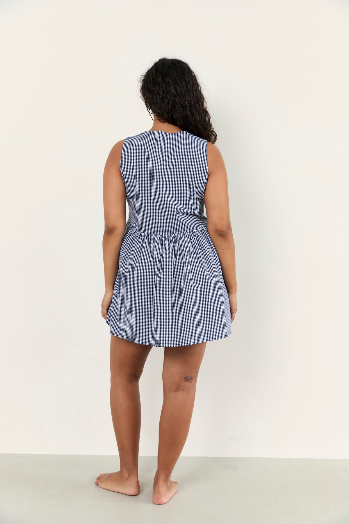 Hunter Mini Dress - Midnight Check