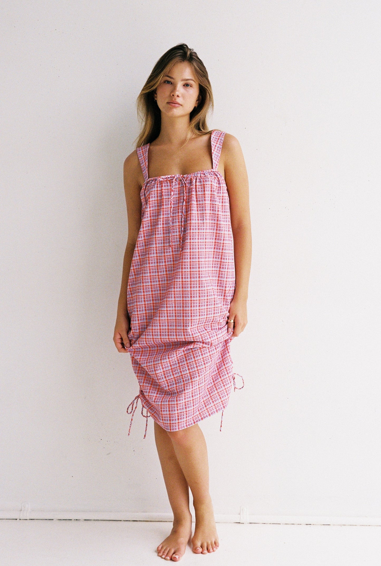 Bella Midi Dress - Picnic Check