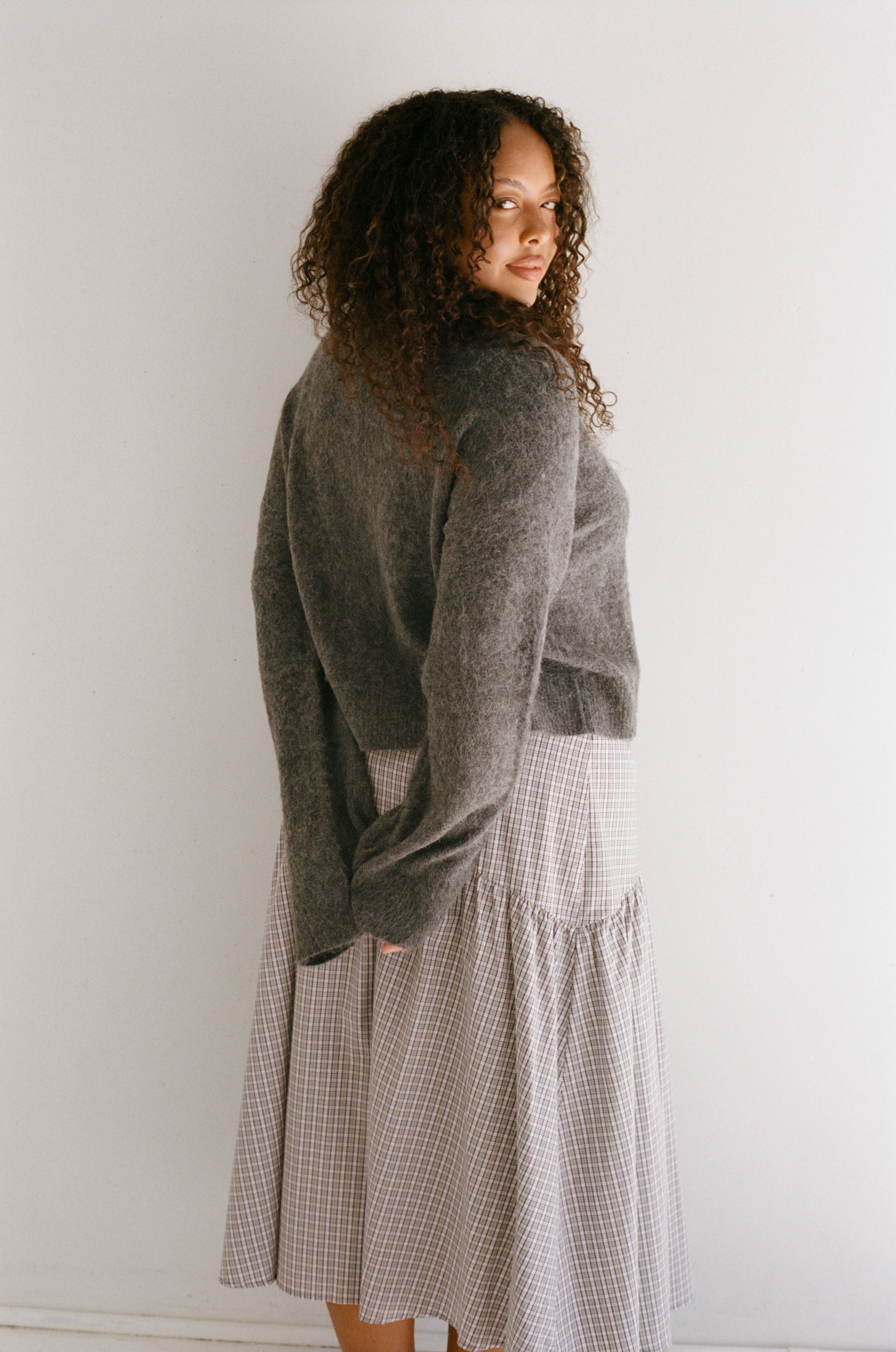 Billie Knit Cardigan - Grey – The Wholesome Store
