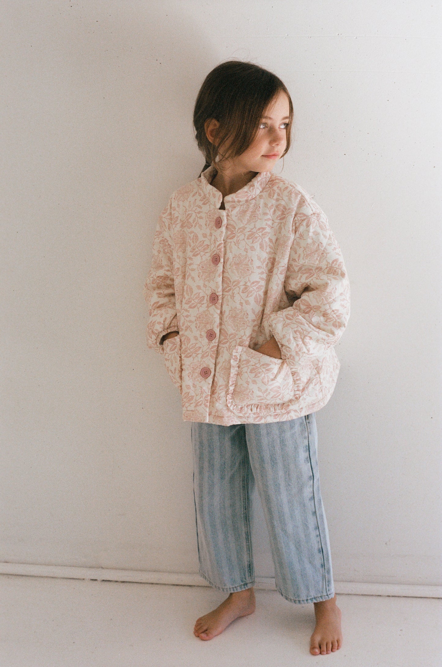 Sadie Quilted Jacket - Rosebud