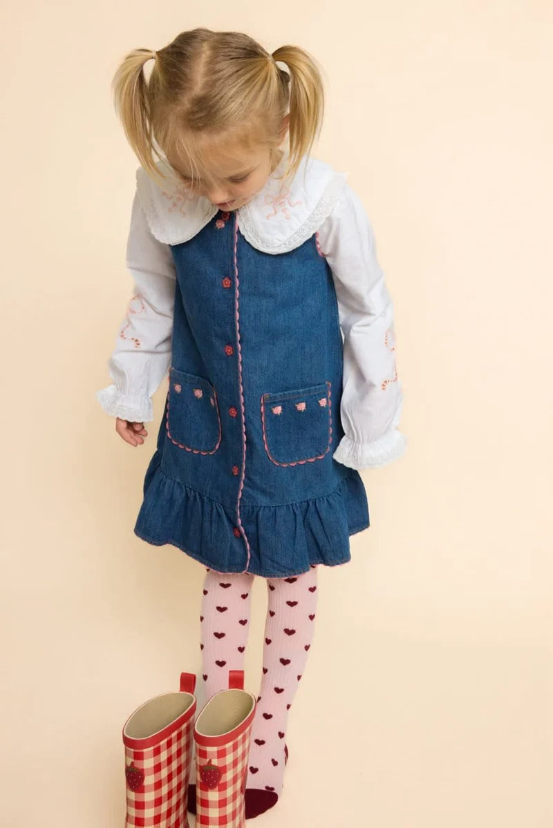 Monique Dress - Mid Blue