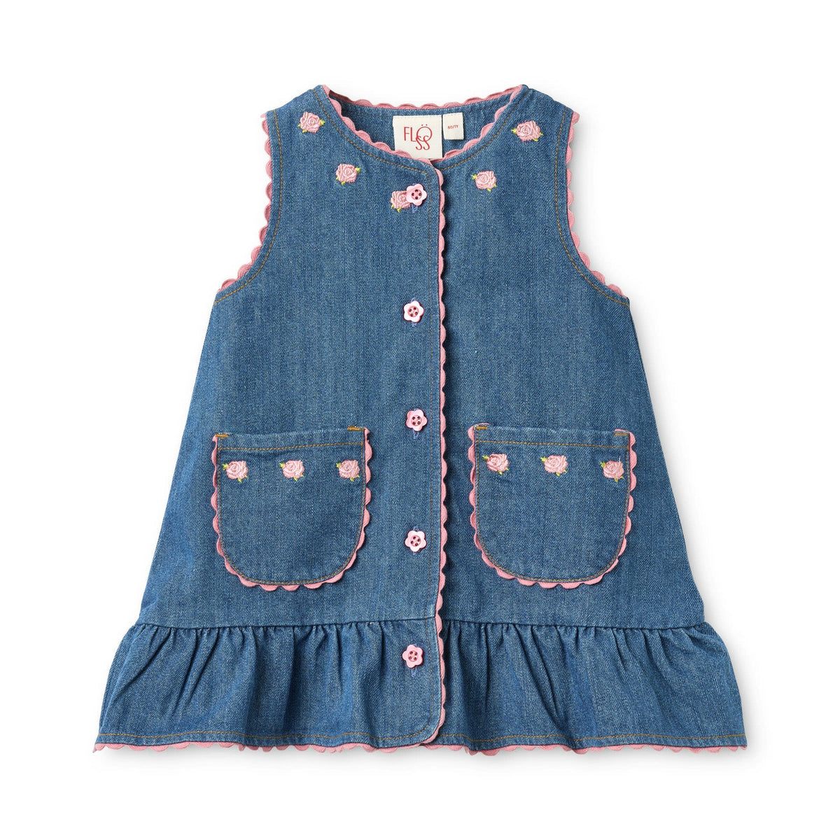 Monique Dress - Mid Blue