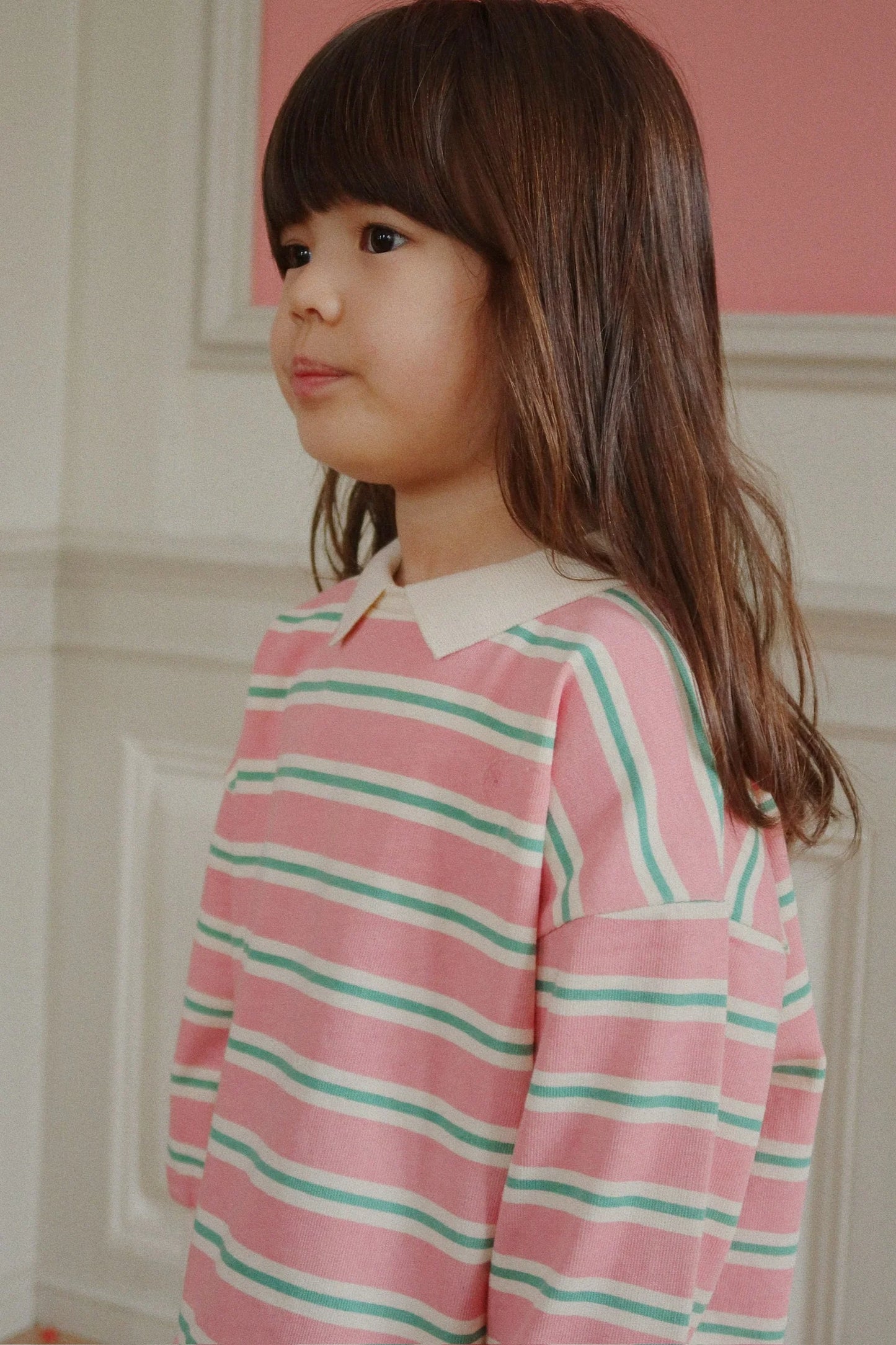 Spotty Polo - Blush Bound Stripe