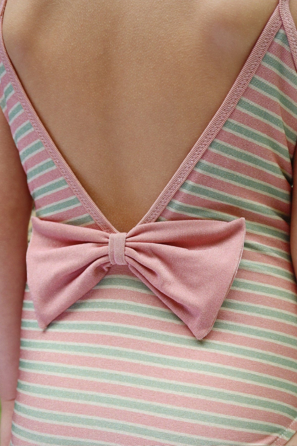 Bowwow Swimsuit - Blush Stripe