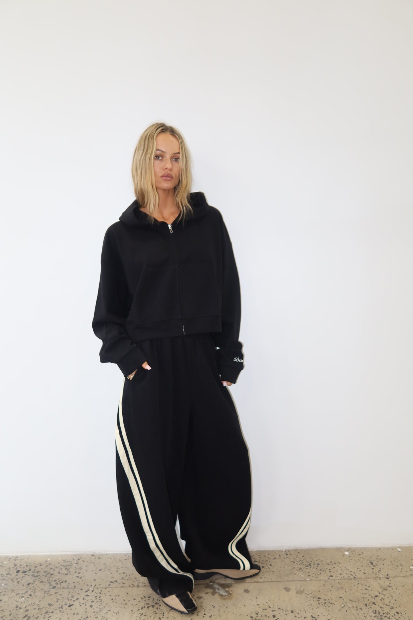 Barrel Pant Black/Butter