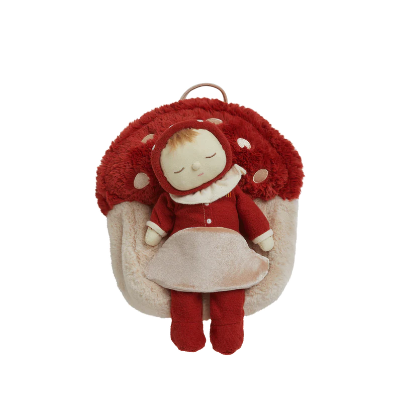 Hopalong Mushroom Backpack - Red