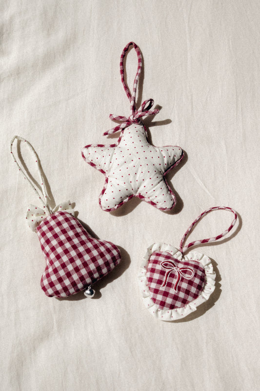 3 Pack Christmas Ornaments - Plum *Pre-Order